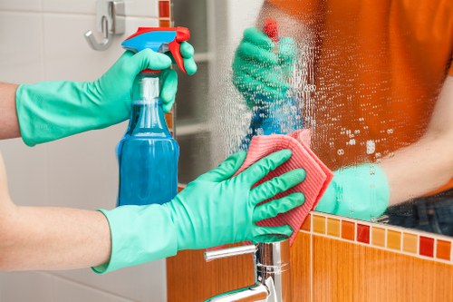 Deep cleaning service for a Mayfair home interior with detailed attention to surfaces