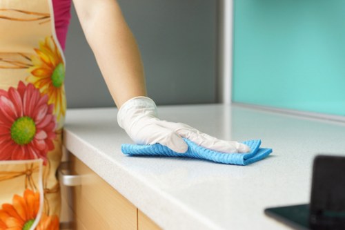 Professional house cleaning service for a Mayfair townhouse interior