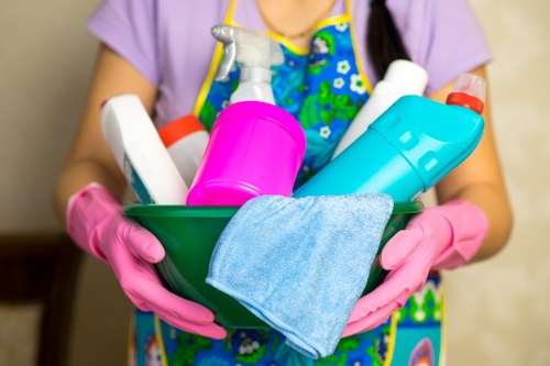 Professional deep cleaning in a Mayfair apartment with careful attention to detail