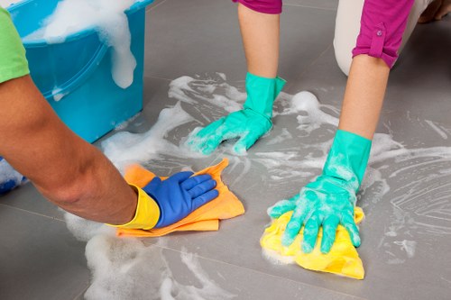 Professional oven cleaning in a Mayfair kitchen