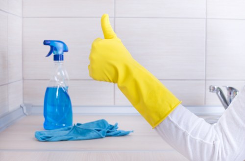 Local cleaning team handling regular upkeep in a Mayfair residential property